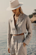 Chaqueta de lino Simeon - Natural