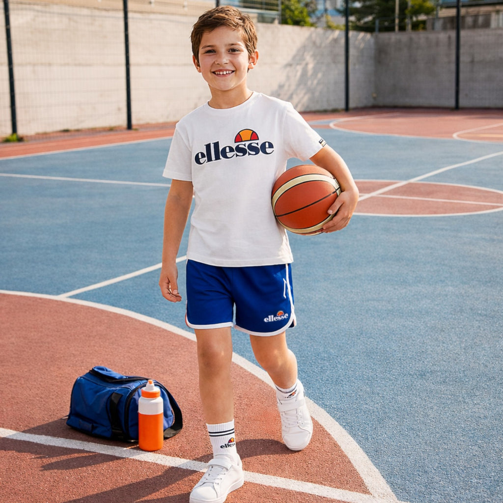 Ensemble 3 Pièces T-Shirt, Short Et Chausettes Ellesse - Bleu