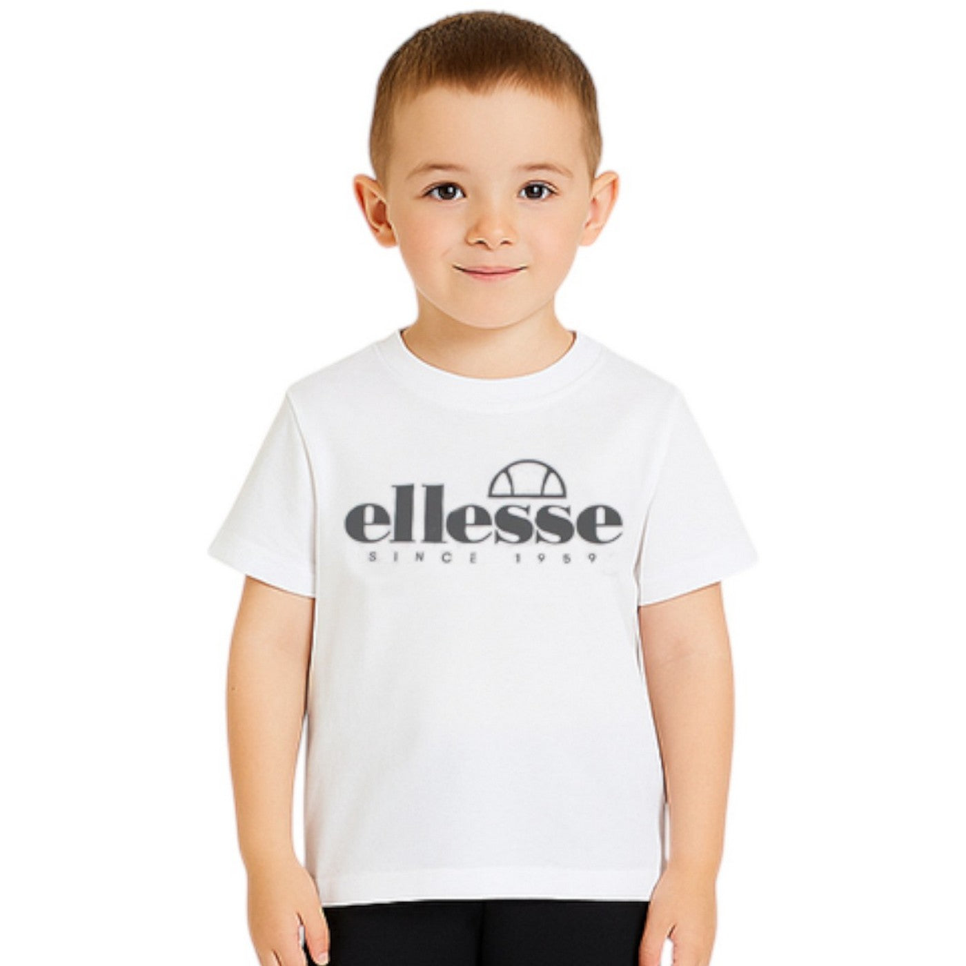 Pack de 2 Camisetas y Pantalones Cortos Ellesse Niño Negro/Blanco