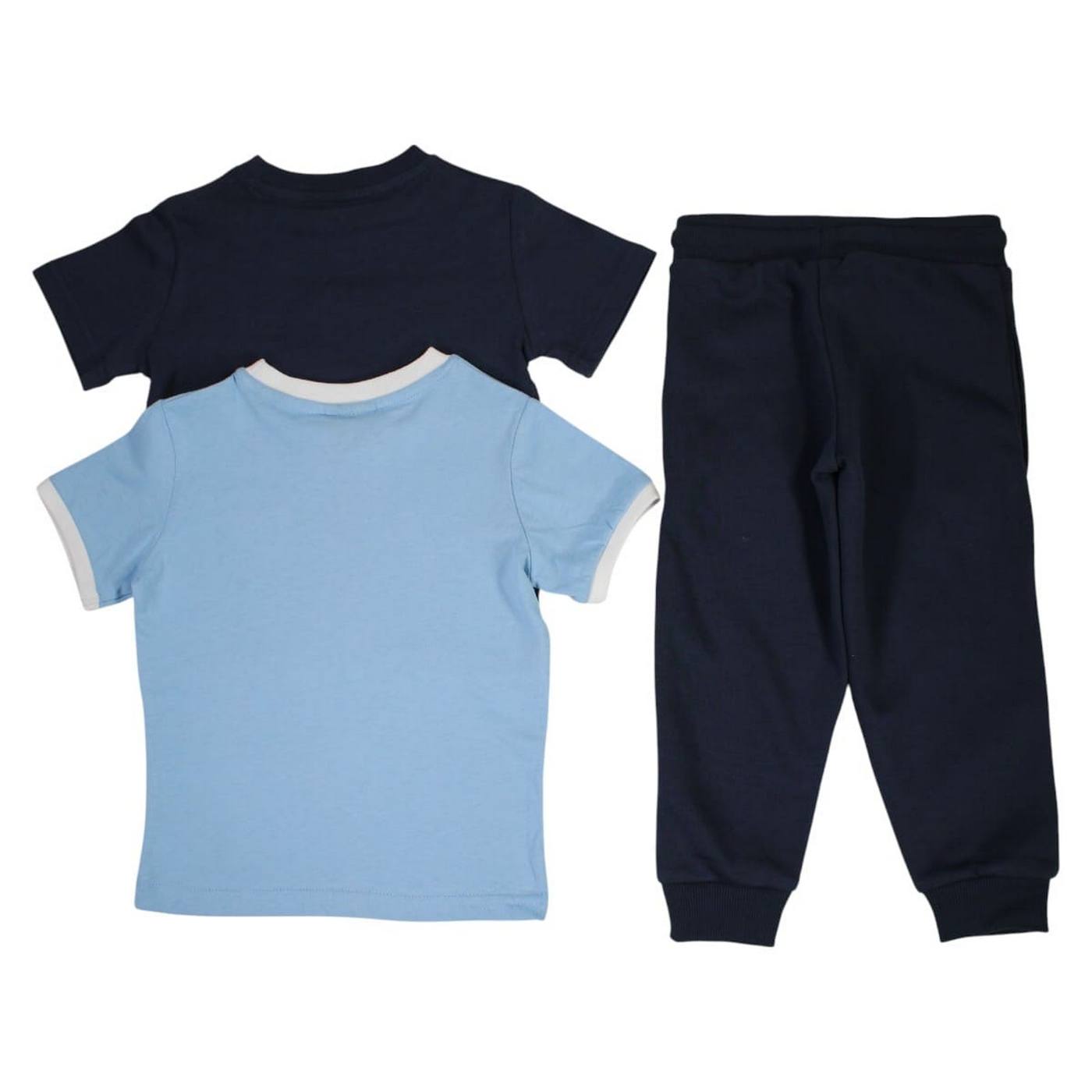 Pack de 2 Camisetas y Pantalones de Chándal Ellesse Niño Azul Marino/Azul