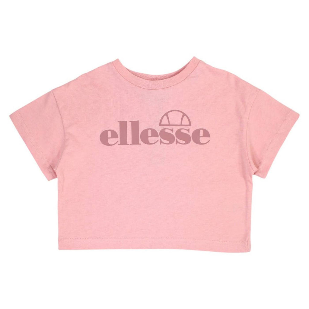 Pack De 2 T-Shirts Et Short Cycliste Ellesse Fille - Blanc/Rose