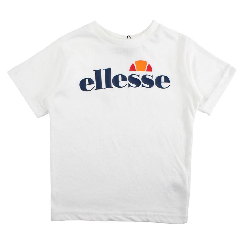 Ellesse 3-Piece T-Shirt, Shorts and Bag Set - White