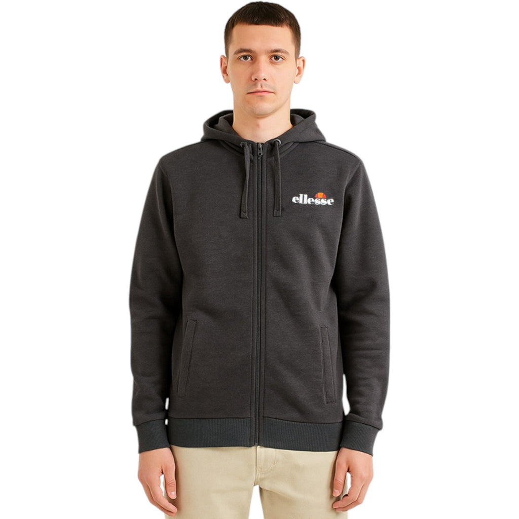 Ellesse Men's Hooded Jacket S to Xxl - Dark Gray