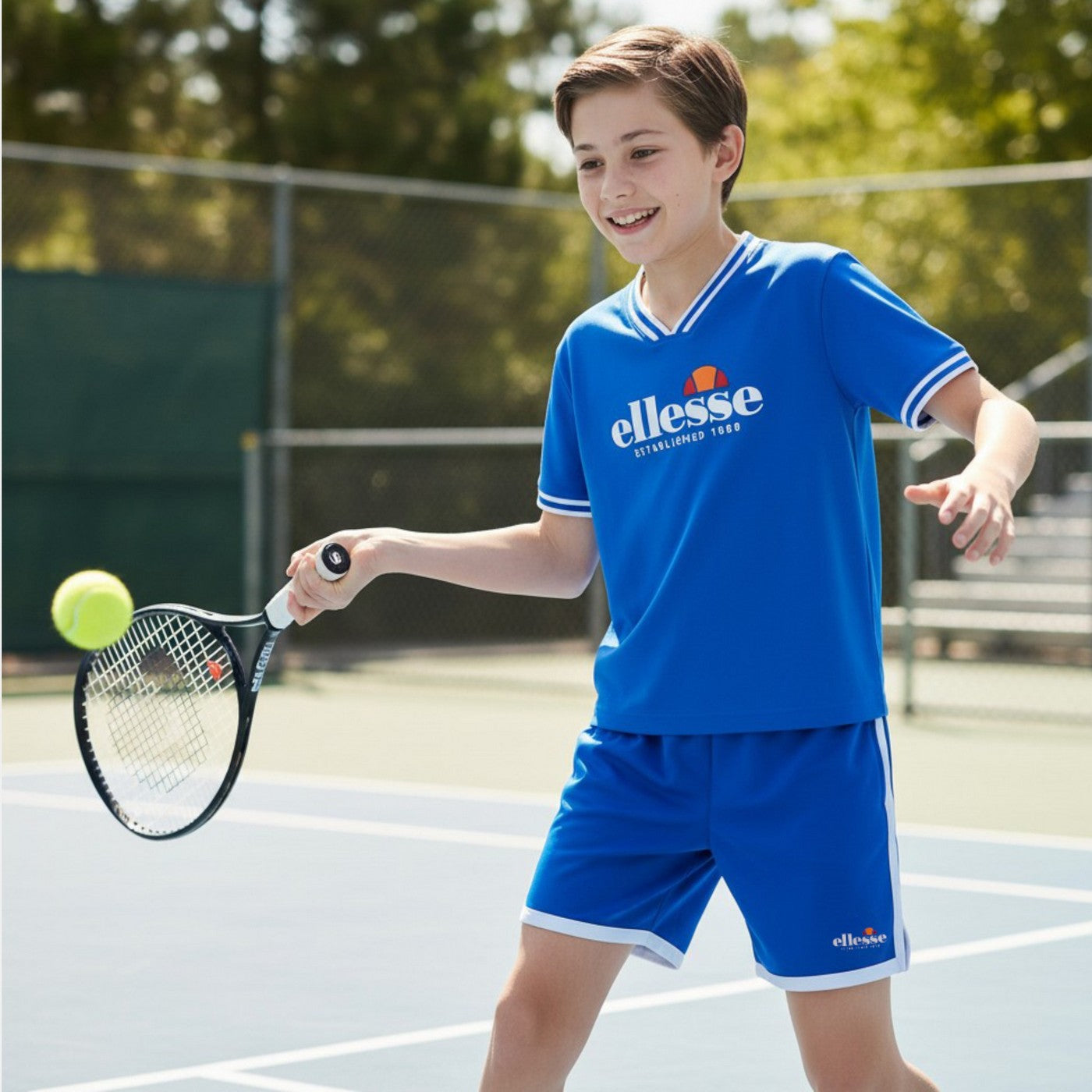 Ensemble Ellesse Garcon - Bleu