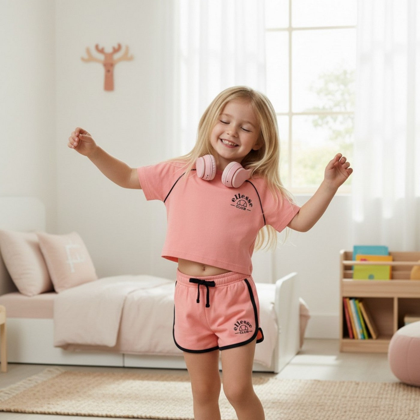 Ensemble Ellesse Fille - Rose