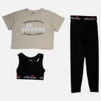 Conjunto de 3 piezas para niña Ellesse - Negro