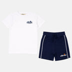 Pack of 2 Ellesse Boys' T-Shirts and Shorts - Navy/White
