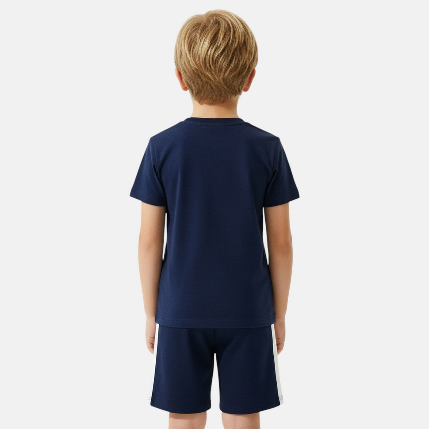 Pack de 2 Camisetas y Shorts Ellesse Niño Azul Marino