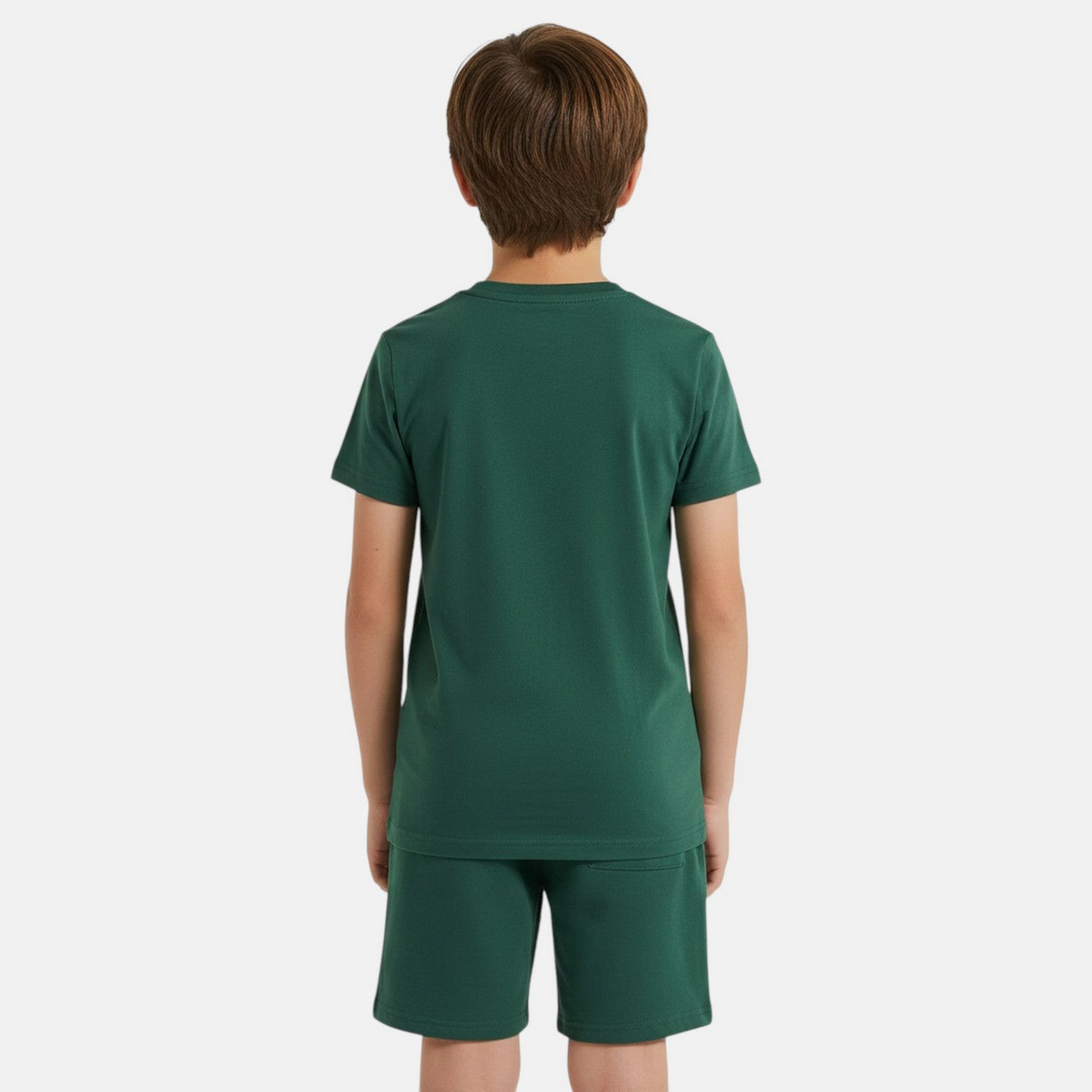 Pack de 2 Camisetas y Pantalones Cortos Ellesse Niño Blanco/Verde