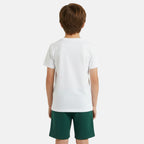 Pack de 2 Camisetas y Pantalones Cortos Ellesse Niño Blanco/Verde