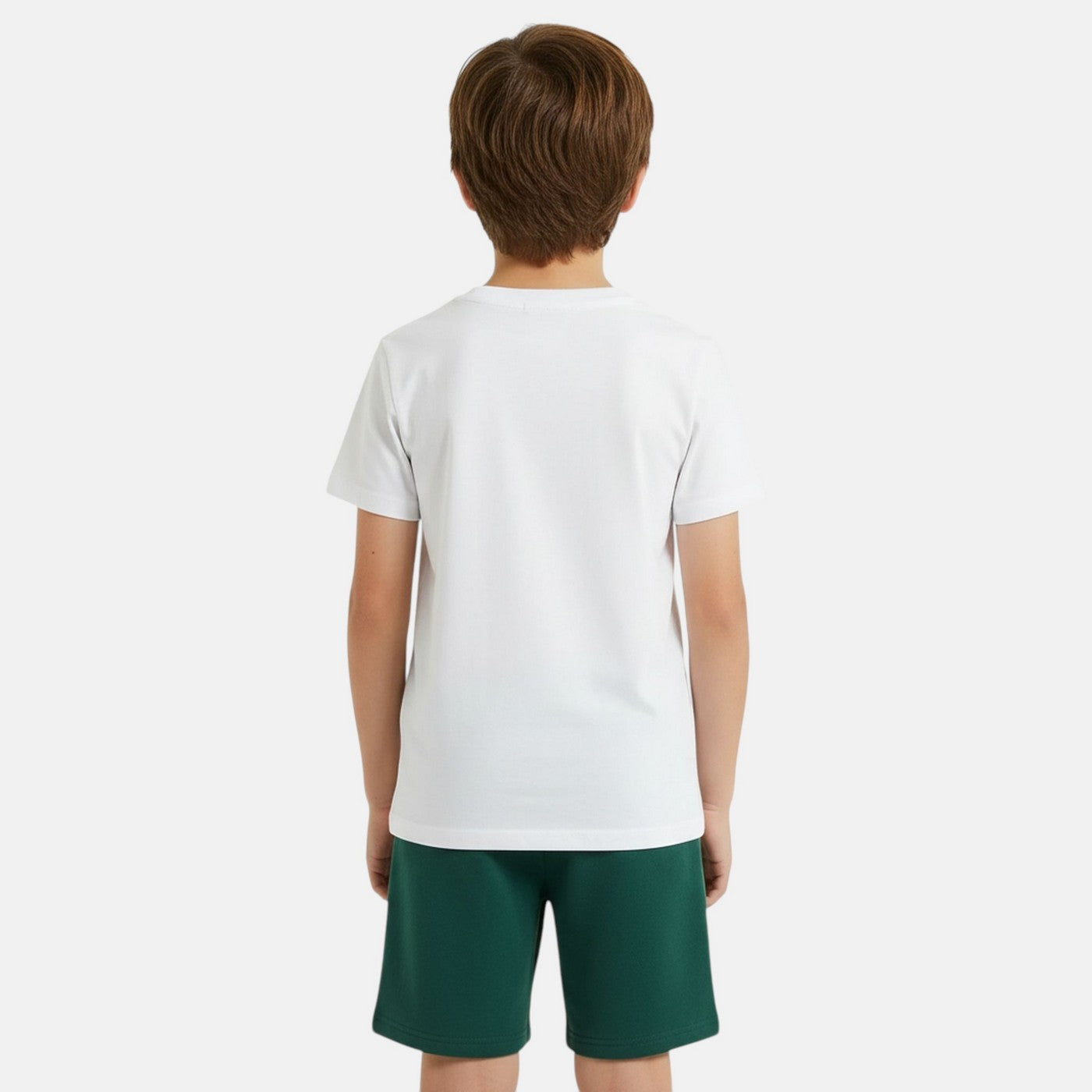 Pack de 2 Camisetas y Pantalones Cortos Ellesse Niño Blanco/Verde