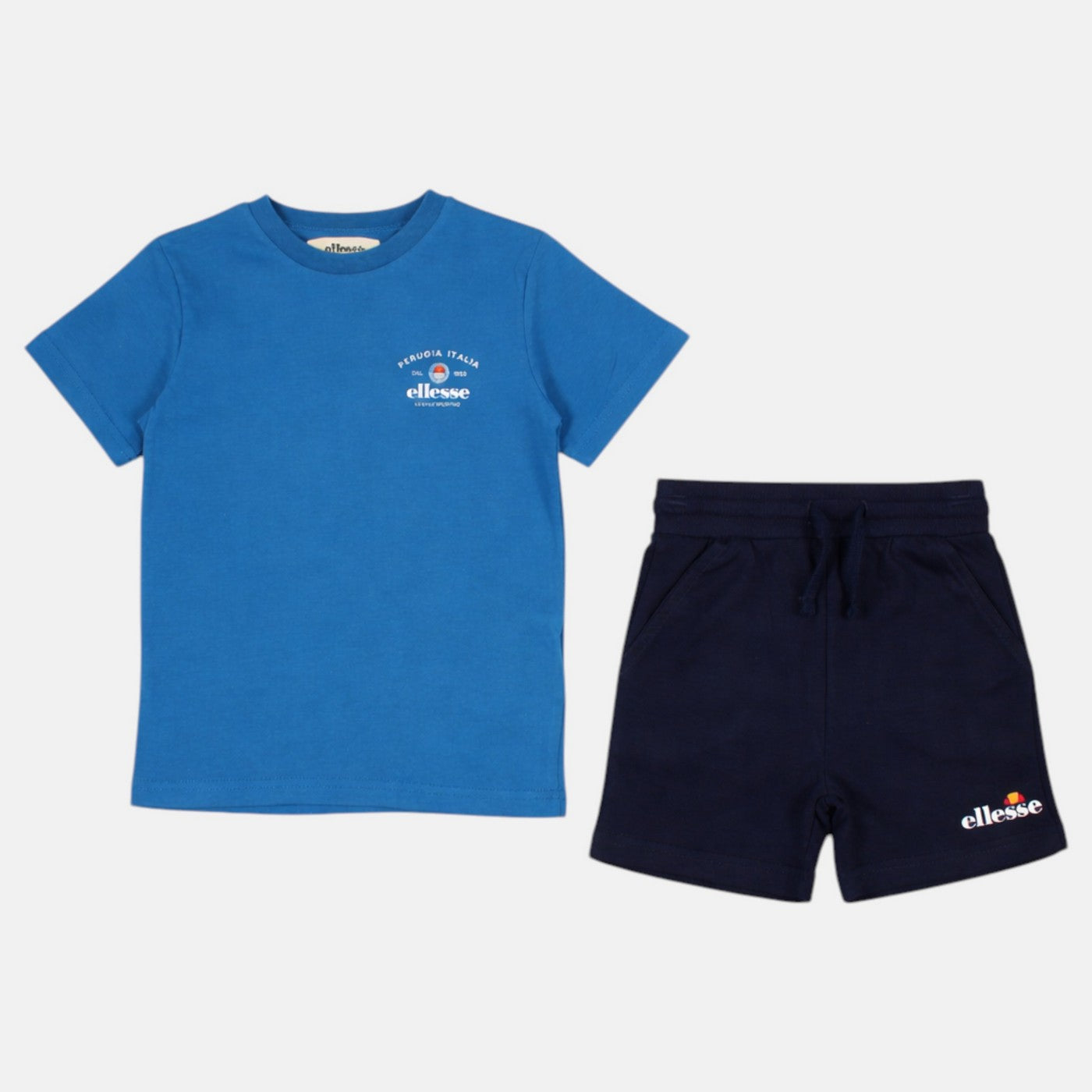 Pack De 2 T-Shirts Et Short Ellesse Garcon - Bleu/Marine
