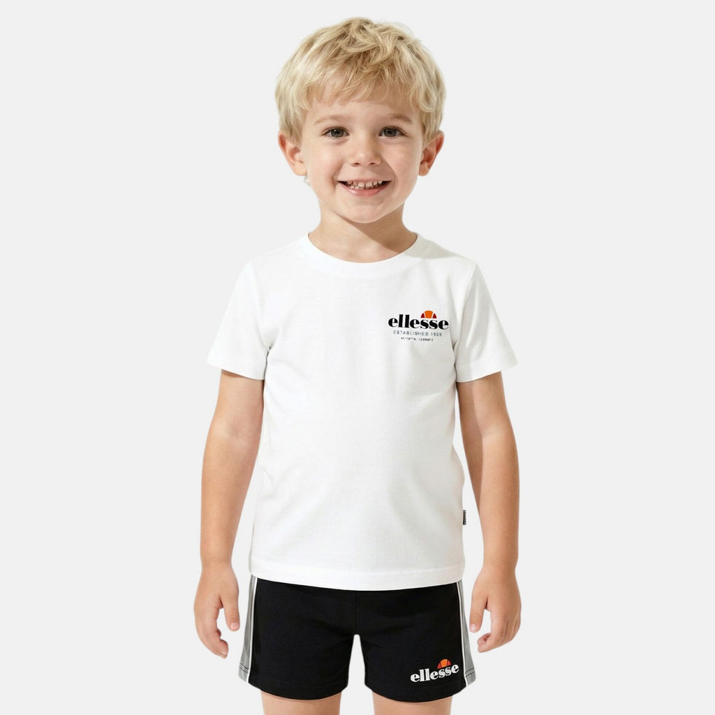 Pack De 2 T-Shirts Et Short Ellesse Garcon - Gris/Blanc