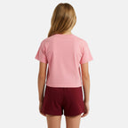 Pack Of 2 Ellesse Girls' T-Shirts And Shorts - Pink/White