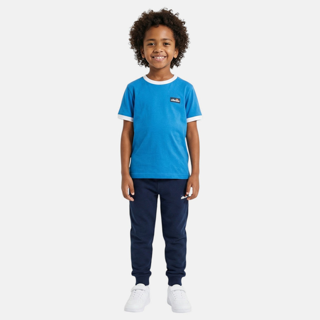 Pack de 2 Camisetas y Pantalones de Chándal Ellesse Niño Azul/Azul Marino