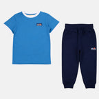Pack of 2 Ellesse Boys' T-Shirts and Jogging Pants - White/Navy