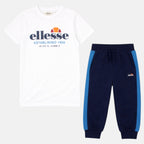 Pack De 2 T-Shirts Et Pantalon De Jogging Ellesse Garcon - Blanc/Marine