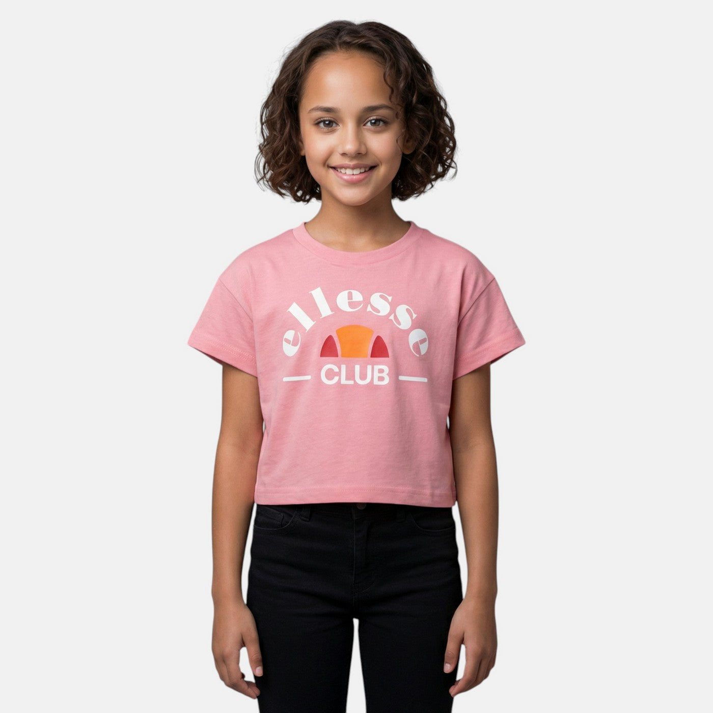 Ellesse Girls' Short Sleeve T-Shirt - Pink