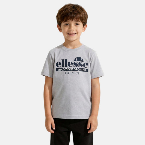 T-Shirt Manches Courtes Ellesse Garcon - Gris
