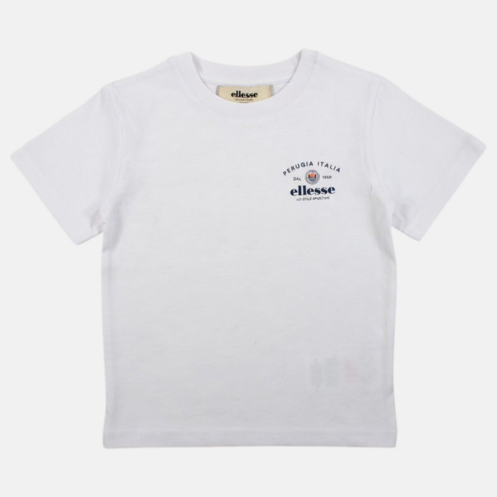 T-Shirt Manches Courtes Ellesse Garcon - Blanc