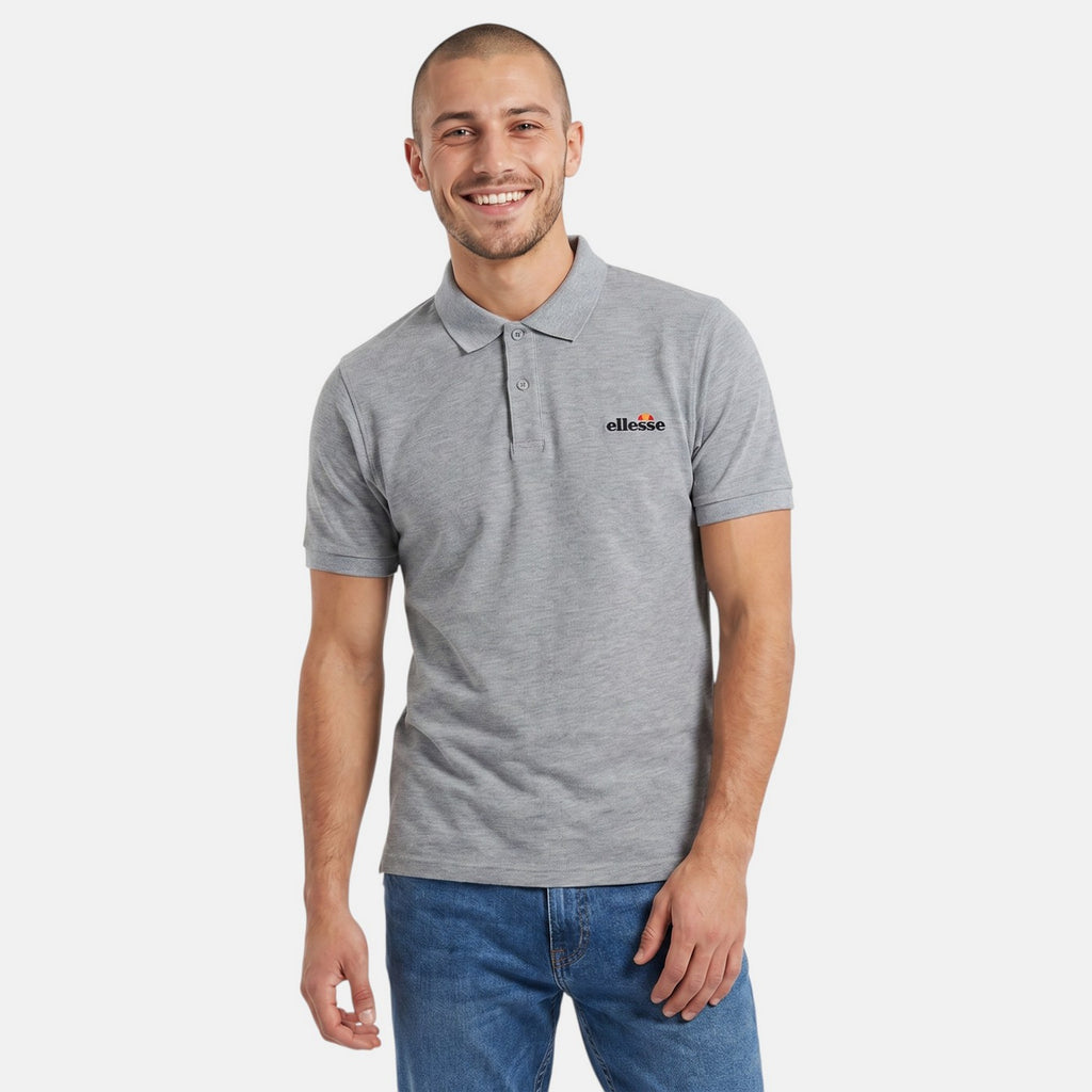Ellesse Men's Short Sleeve Polo Shirt - Gray