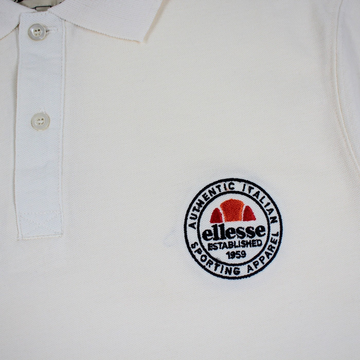 Ellesse Men's Short Sleeve Polo Shirt - White