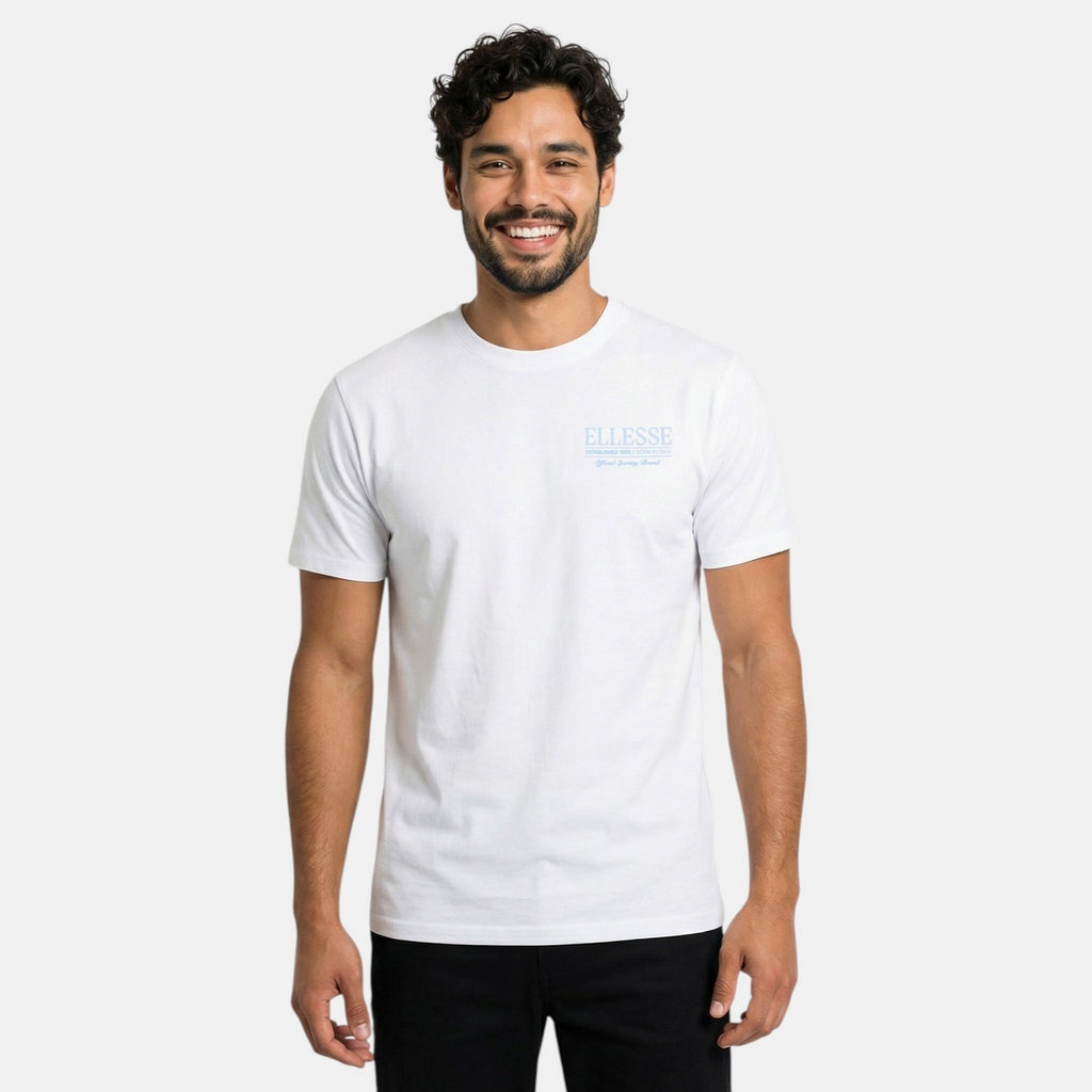 Ellesse Men's Short Sleeve T-Shirt - White