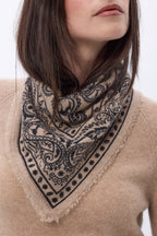 Petit Bandana Ski - Beige Creme - Femme