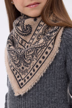 Bandana Ski pequeño - Beige crema - Niño