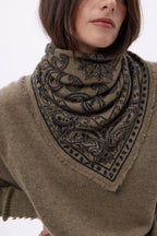 Petit Bandana Ski - Khaki Chine - Femme