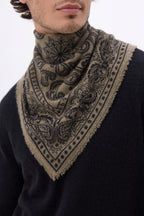 Petit Bandana Ski - Khaki Chine - Homme