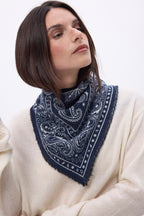 Petit Bandana Ski - Bleu Marine - Femme
