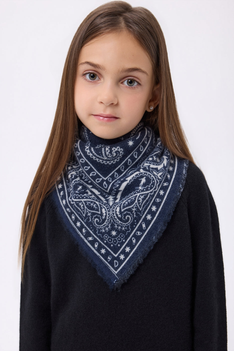 Small Ski Bandana - Navy Blue - Kids