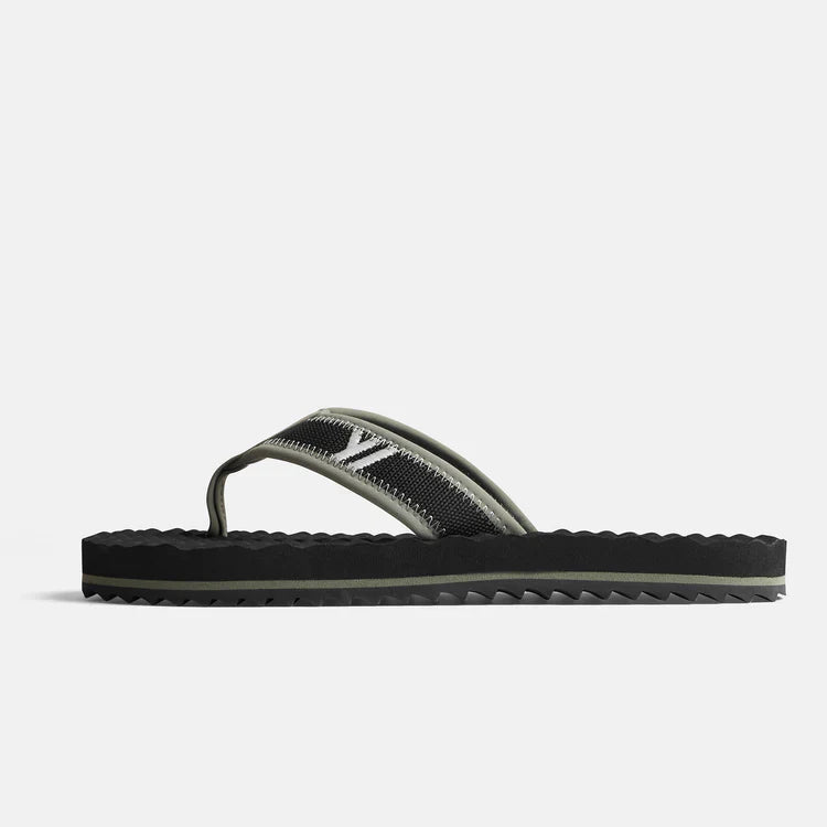 Children's Flip Flops - Black/Grey - Men