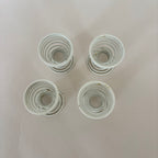 Juego de 4 Hueveras Espiral Blancas