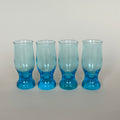 Juego De 4 Vasos Pequeños Azules