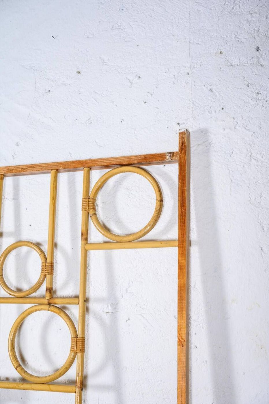 Biombo De Bambú Y Madera - Madera