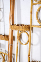 Biombo De Bambú Y Madera - Madera