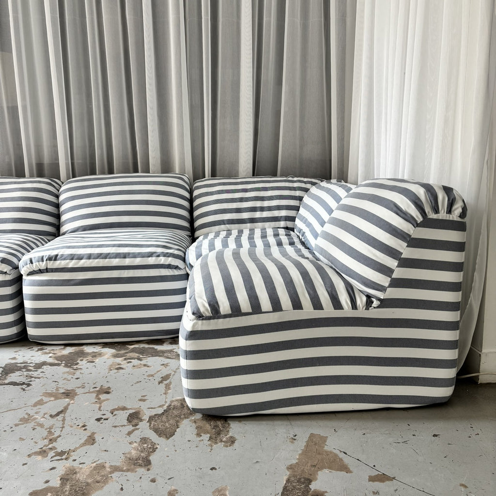 Sofá modular a rayas