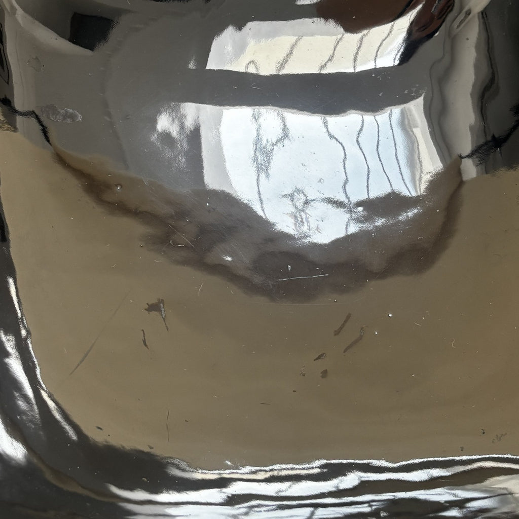 Vaciabolsillos de cerámica plateada