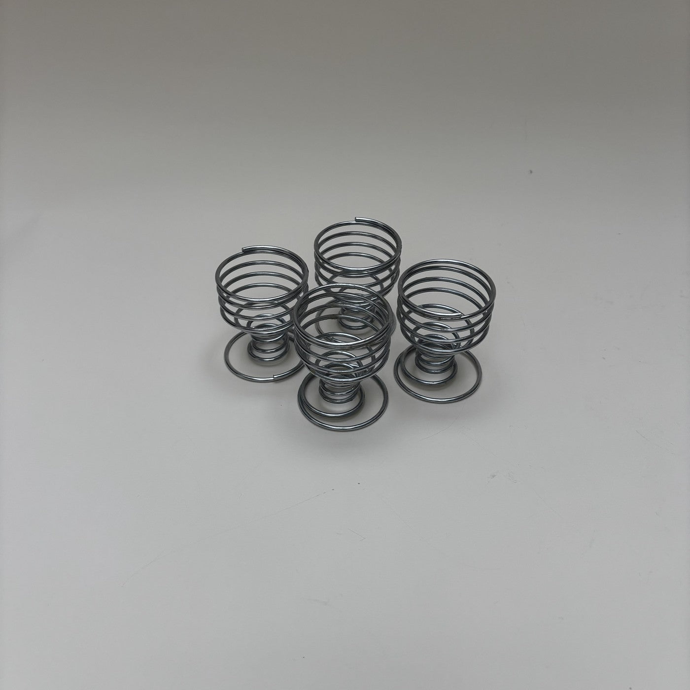Set De 4 Hueveras De Acero Inoxidable