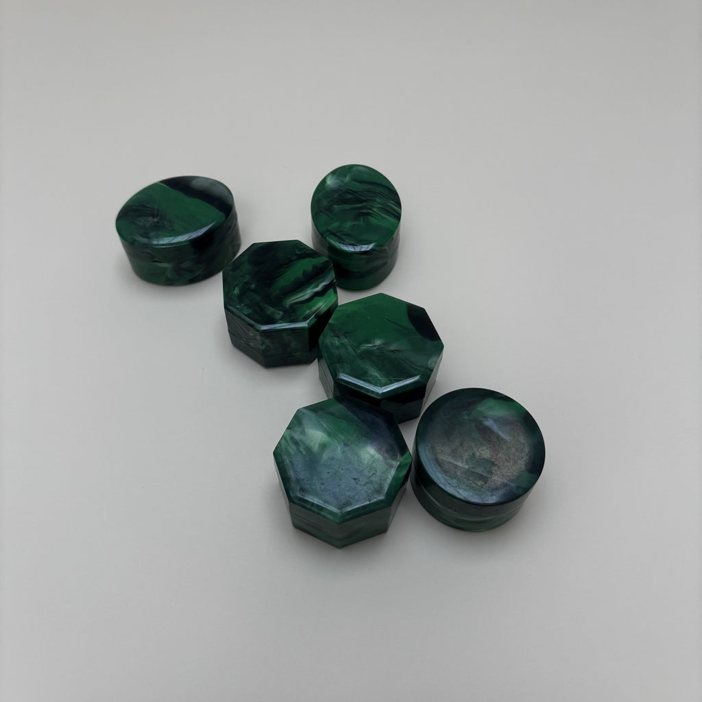 5 Small Green Boxes