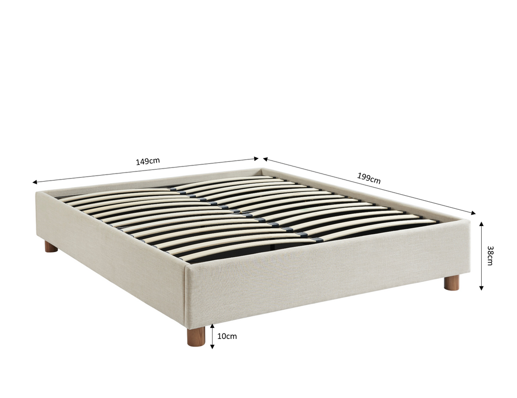 Korall - Cama - Tela - Beige Lino