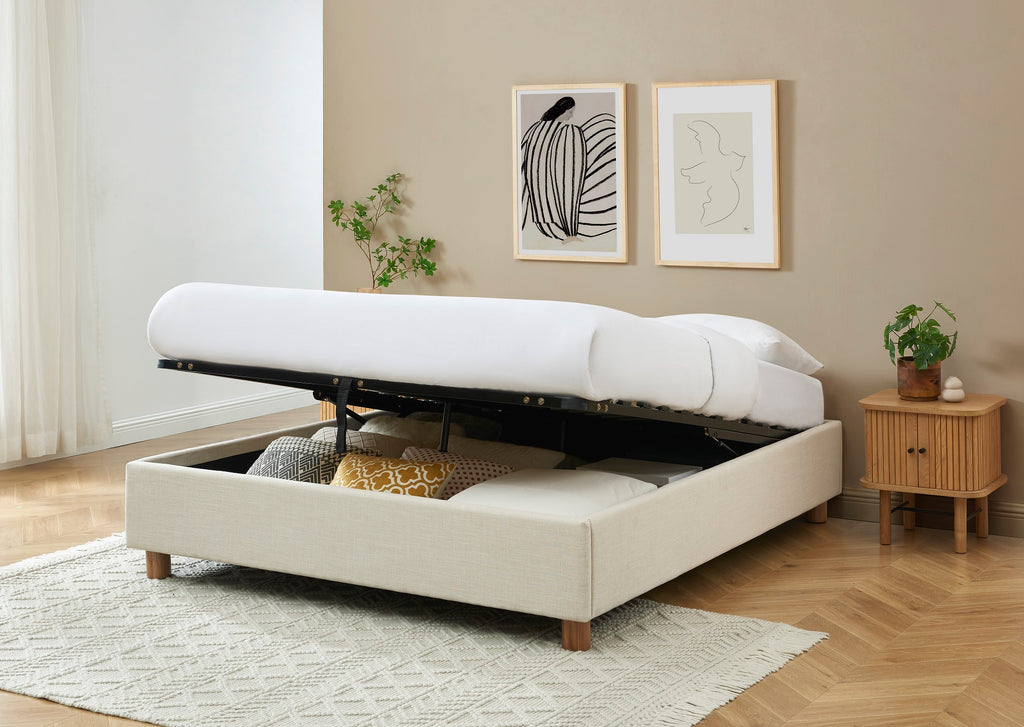 Korall - Cama - Tela - Beige Lino