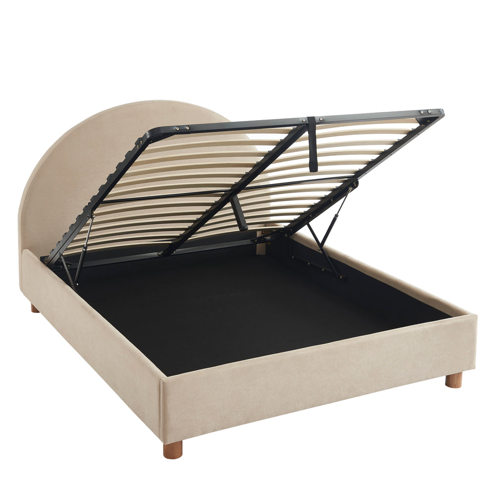 Taijo - Bed - Velvet - Sand Beige