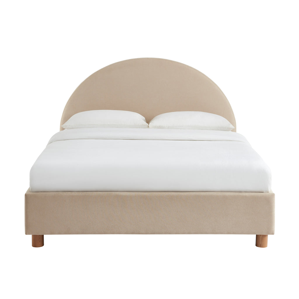 Taijo - Bed - Velvet - Sand Beige