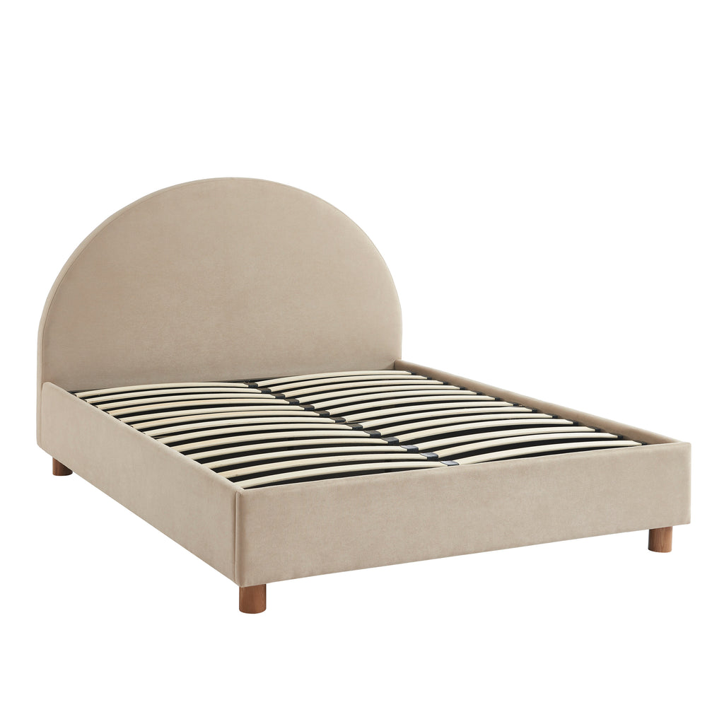 Taijo - Bed - Velvet - Sand Beige