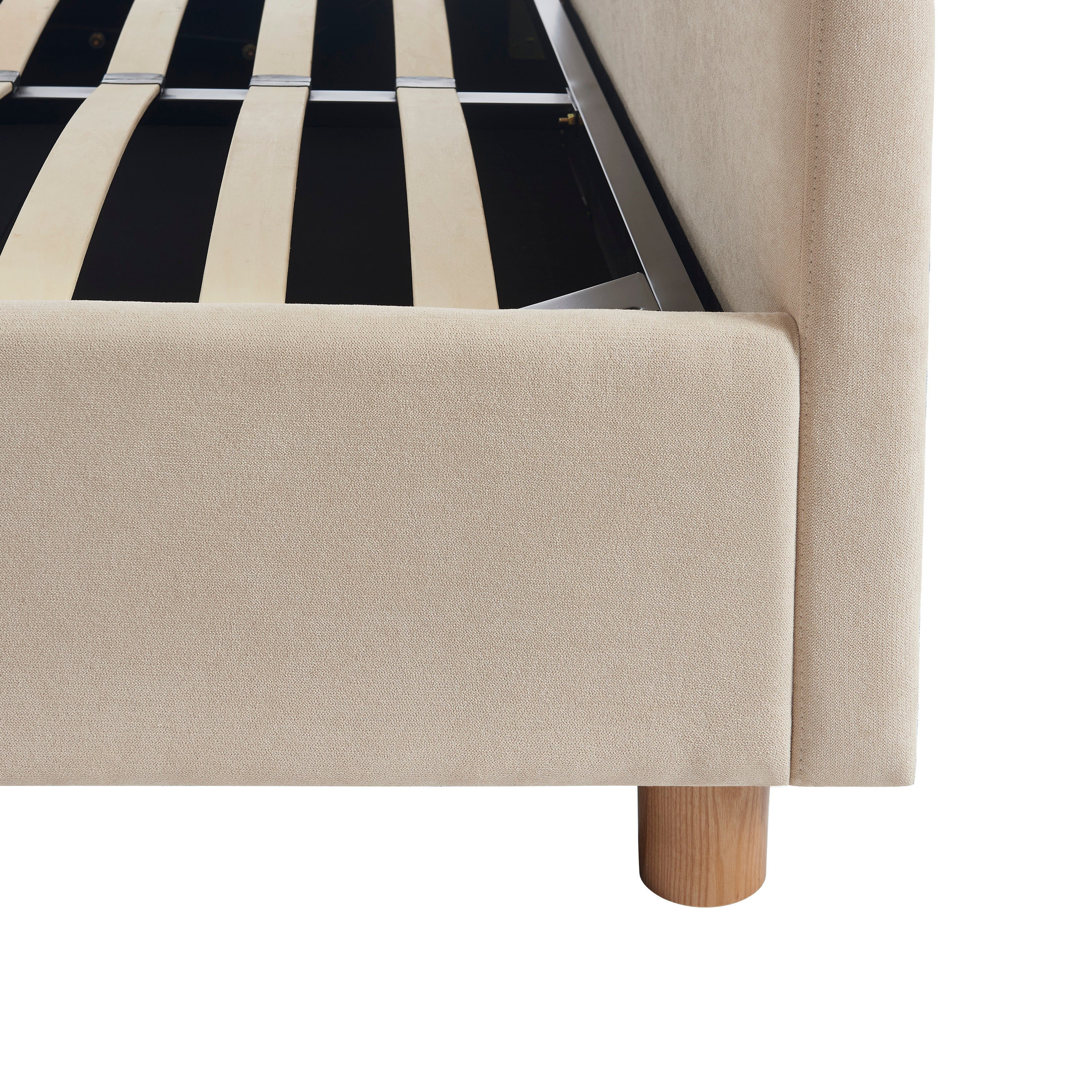 Taijo - Bed - Velvet - Sand Beige