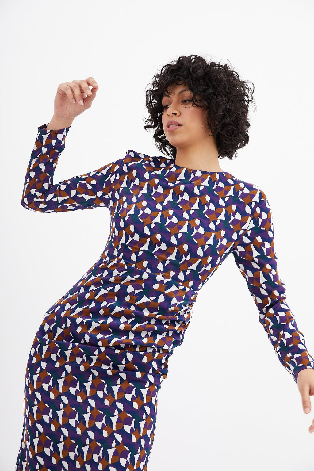 Robe Beky Midi Circo Morado
