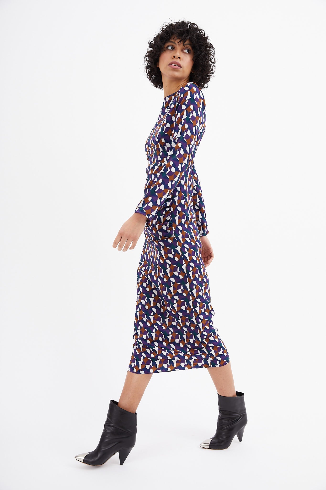 Robe Beky Midi Circo Morado